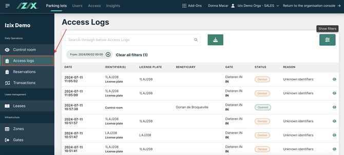 What is the Access Log and how do I use it?